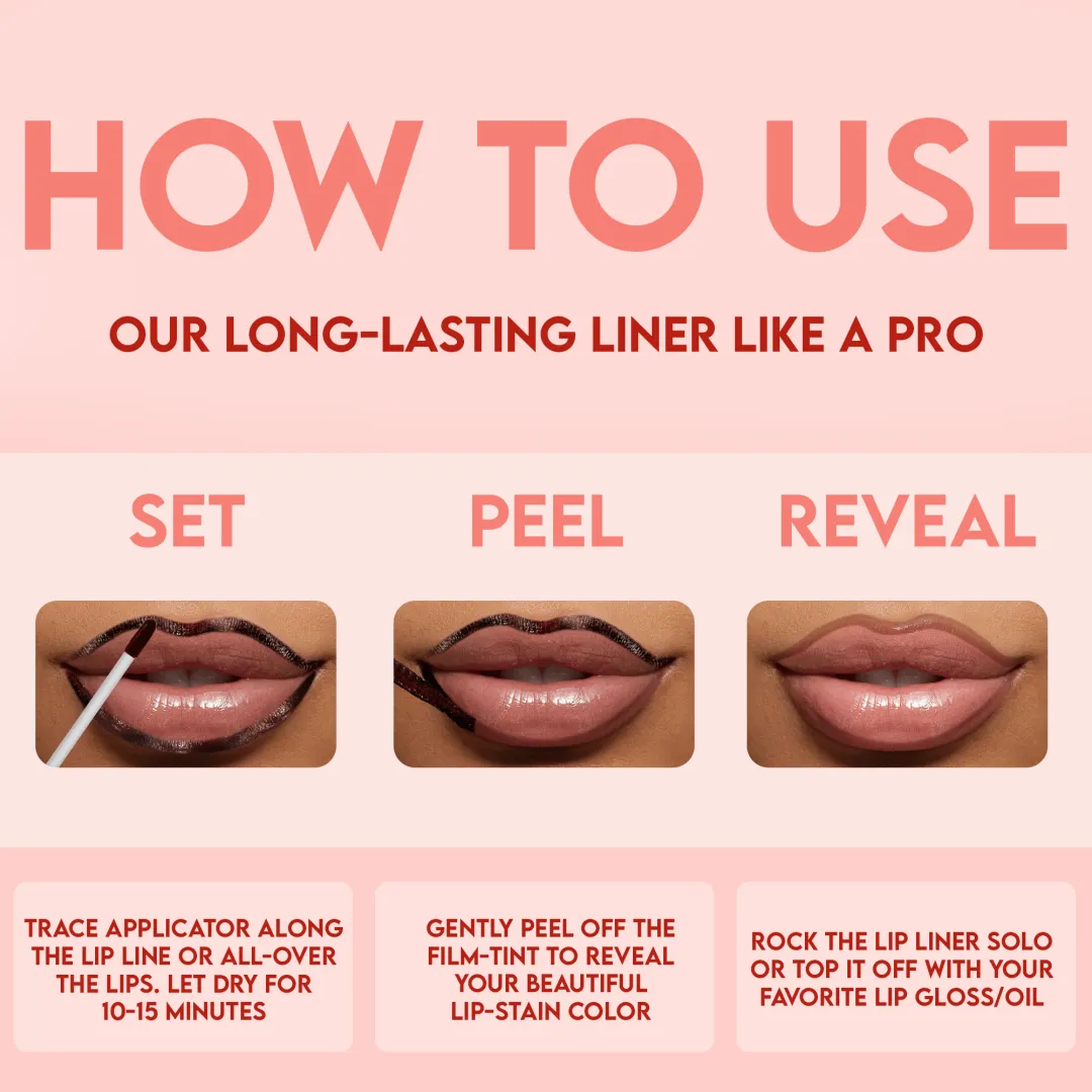 👄Peel-Off Lip Liner Stain - Lasts All Day & Night Lipliner