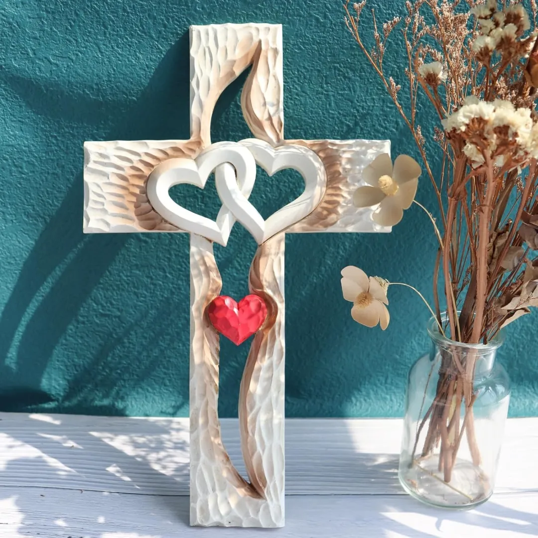 ❤️ Cross - intertwined hearts - Forever Love