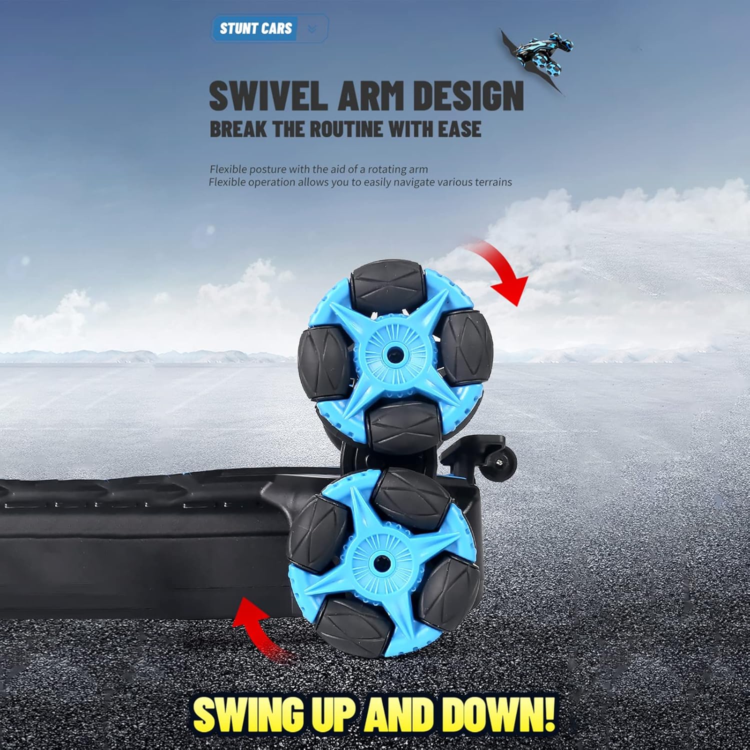 💥New Year Gift Sale 60% OFF💥8-Wheel Gesture-Sensing Remote Control Stunt Car 🚗🎮