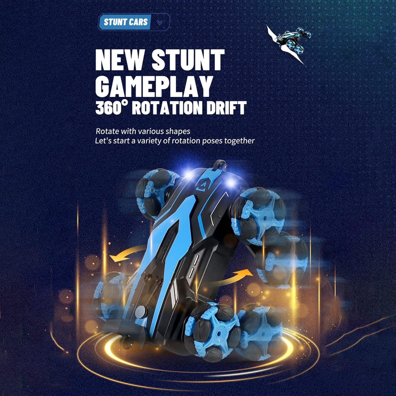 💥New Year Gift Sale 60% OFF💥8-Wheel Gesture-Sensing Remote Control Stunt Car 🚗🎮