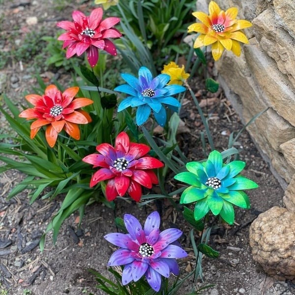🔥HOT SALE🔥🍀Metal Flowers Garden Stakes🍀49% OFF