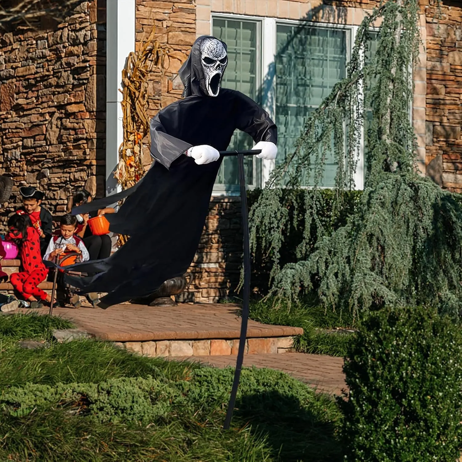🔥BUY 2 FREE SHIPPING🔥-👻Ghostface Scarecrow Horror Hanging Ghost😱