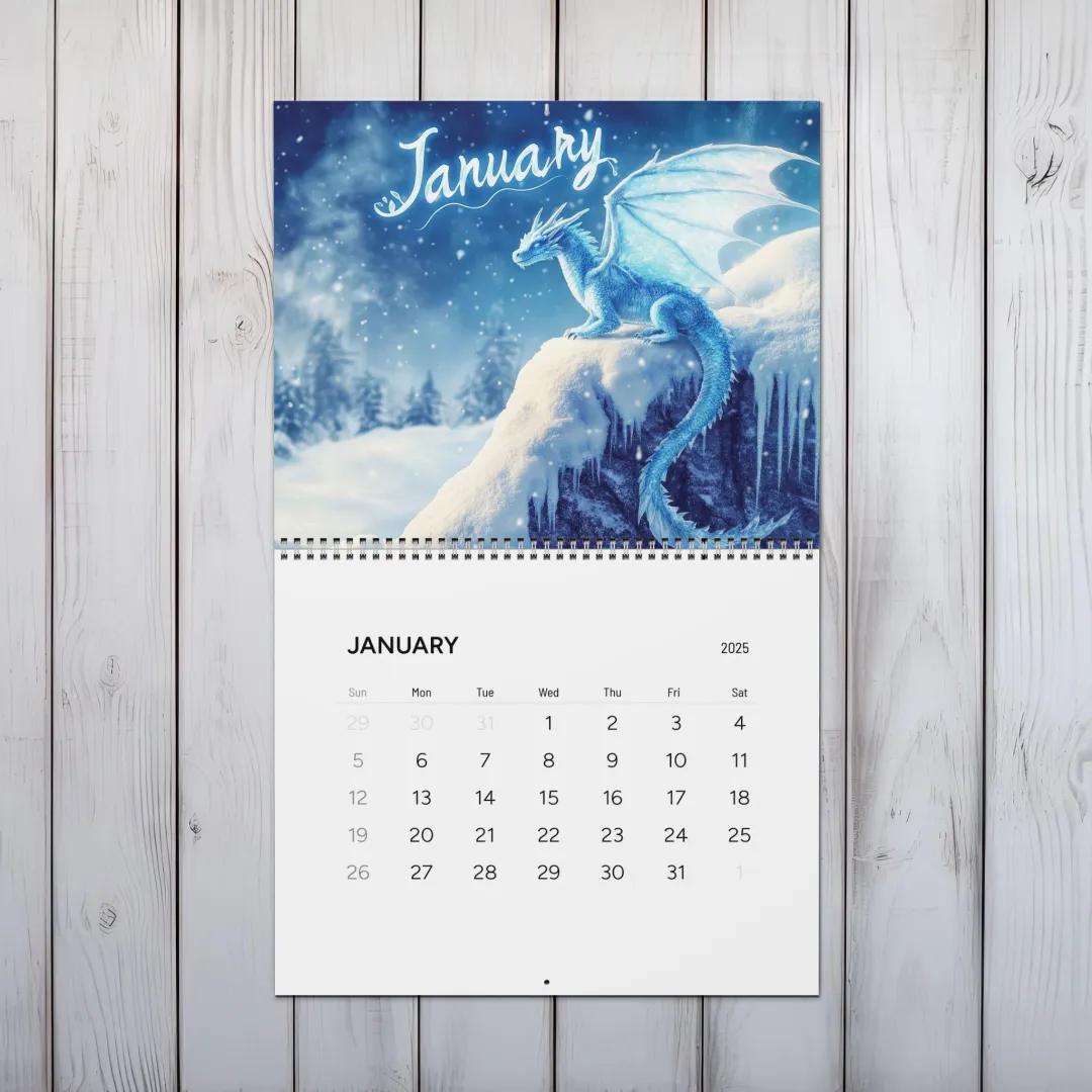 🐉Fantasy Dragon Wall Calendar 2025