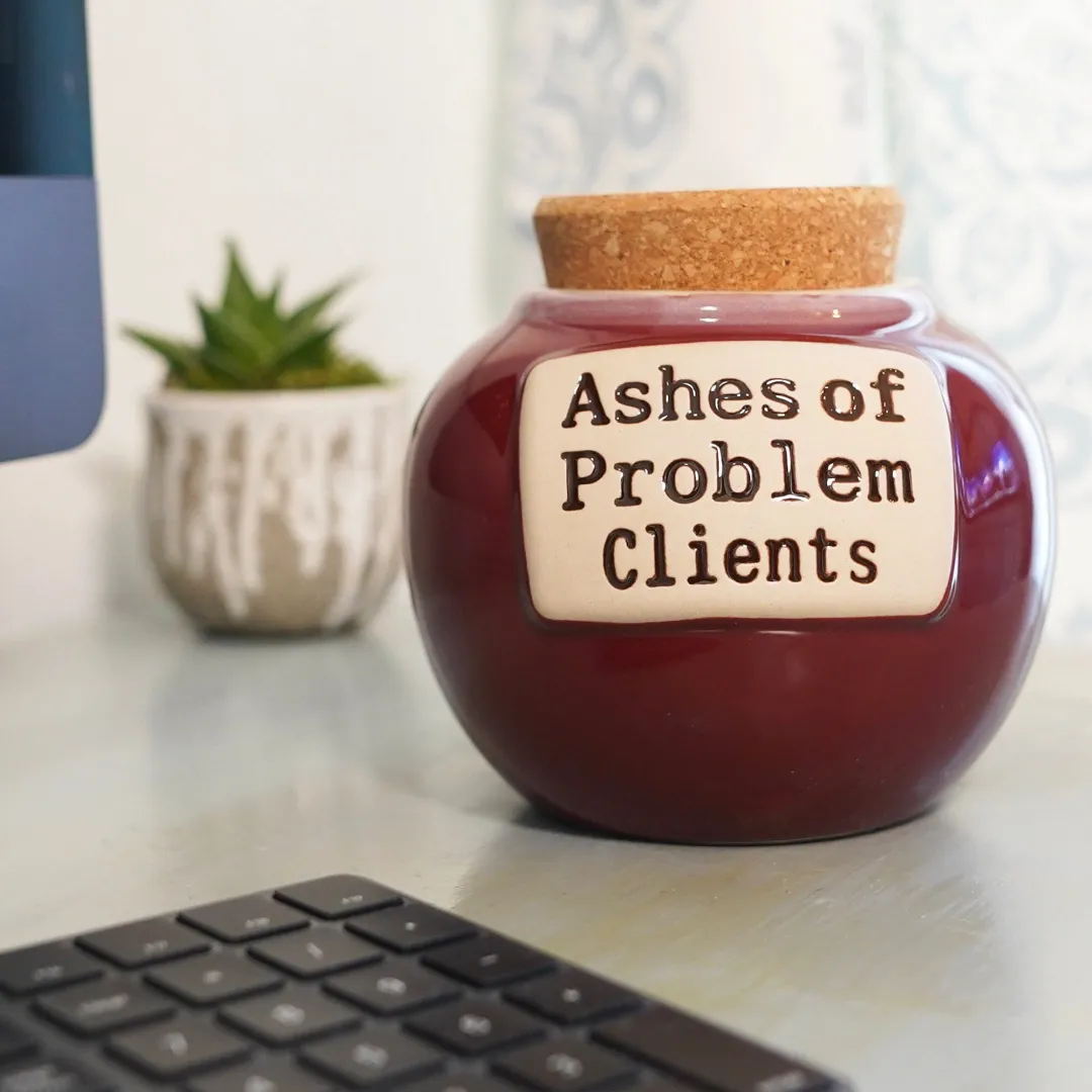 🔥Hot Sale🔥🤣Ashes of Problem Clients Piggy Bank🎁