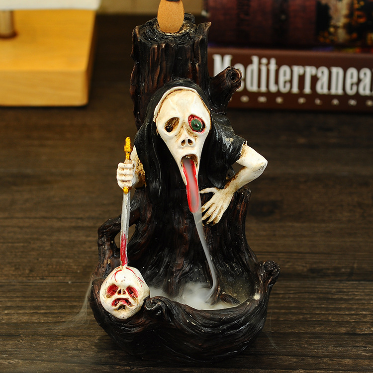 Horror Witch Magic Incense Burner Decoration