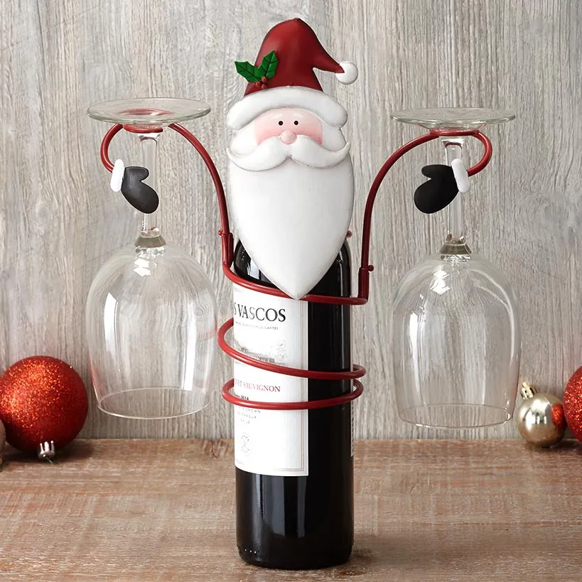 🥂Holiday Wine Bottle & Glass Holders