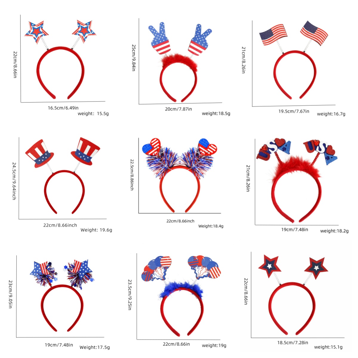 🔥HOT SALE🔥 🎇Independence Day Headbands👑