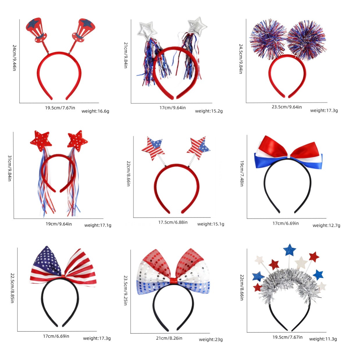 🔥HOT SALE🔥 🎇Independence Day Headbands👑