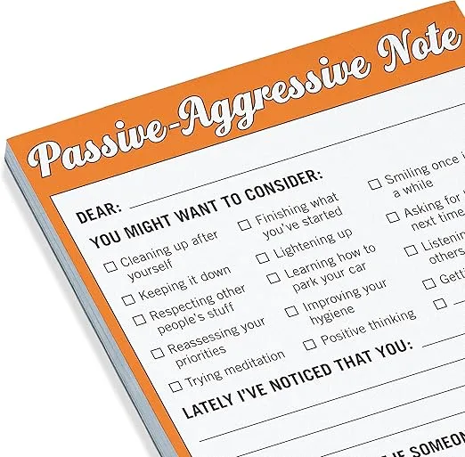 WTF Notes Nifty Note Checklist Memo Pad