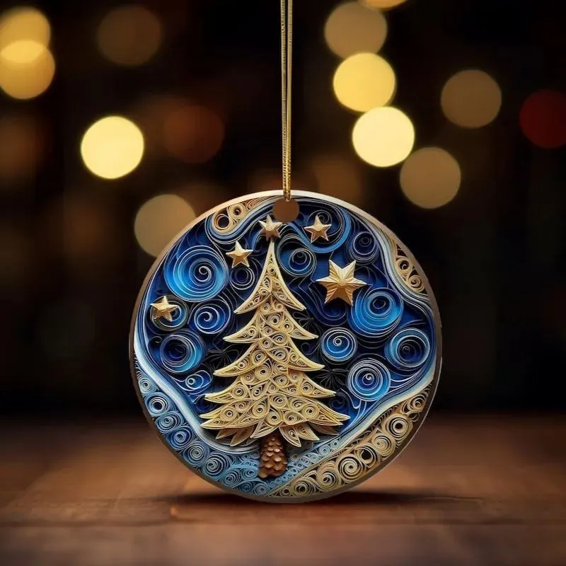 🎄Flat Quilling Christmas Ornaments