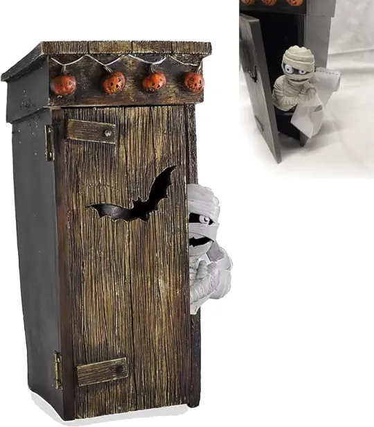 👻Funny Outhouse Mummy Toy