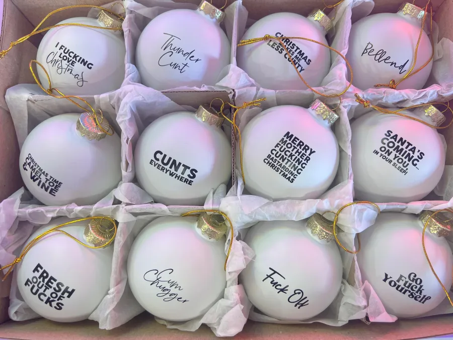 🎄 Early Christmas Sale 🎁Christmas Funny Offensive Bauble-Rude Baubles