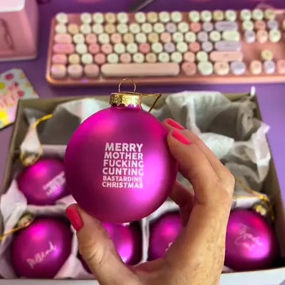 🎄 Early Christmas Sale 🎁Christmas Funny Offensive Bauble-Rude Baubles