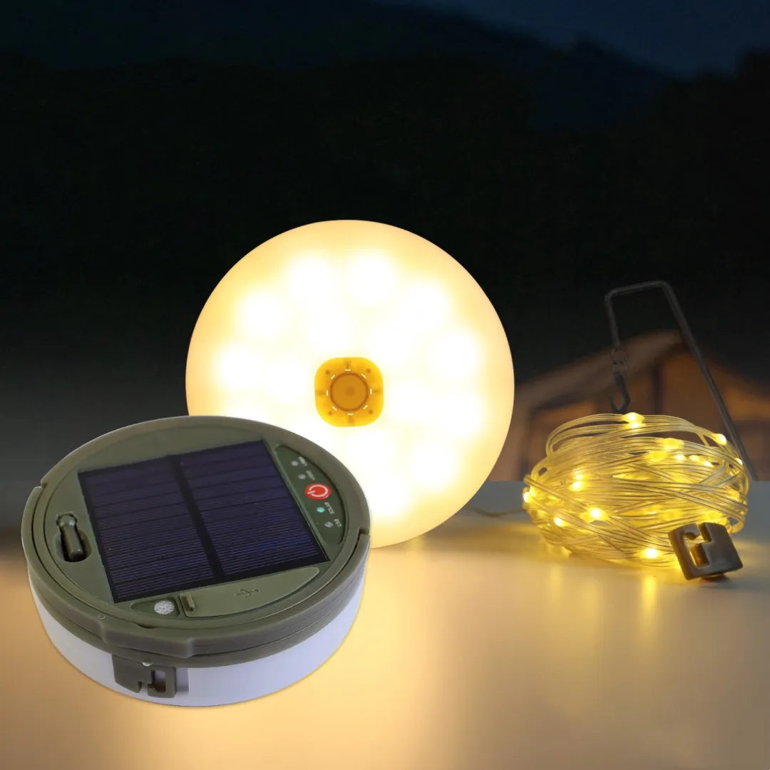 💡Solar Camping Light String