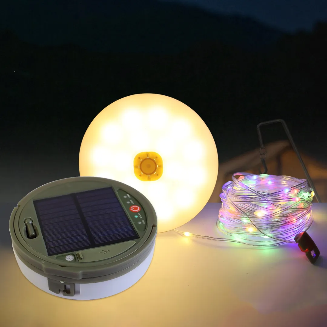 💡Solar Camping Light String