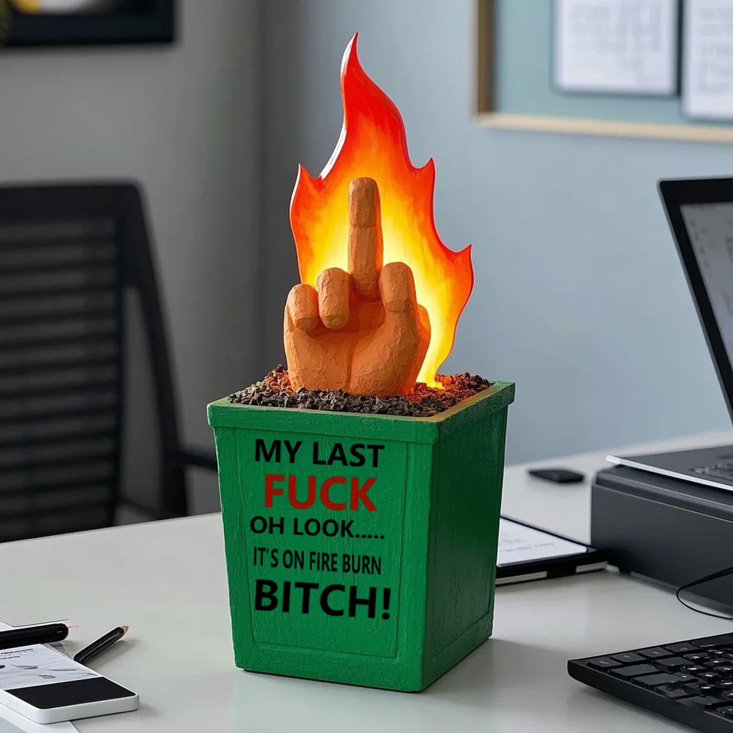 🤣Fun Dumpster Fire Statue