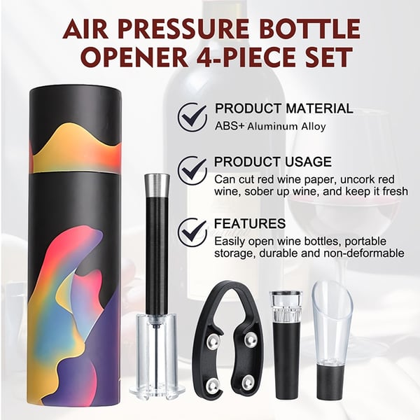 💥New Year's Sale 60% OFF💥Cork Wine Bottle Air Pump Opener 🍷