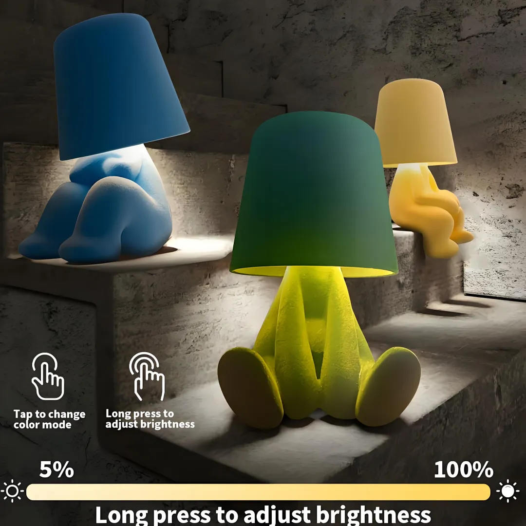Bedside touch control table lamp colorful velvet
