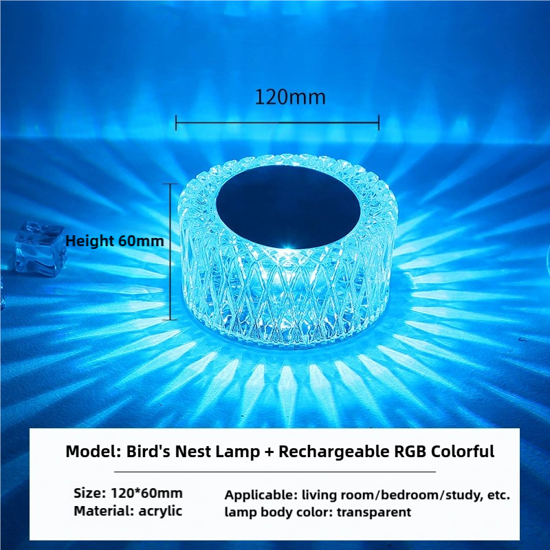 💥Early Promotion of Valentine's Day Gifts💥16-color Crystal Diamond-shaped Remote Control Lamp 💎