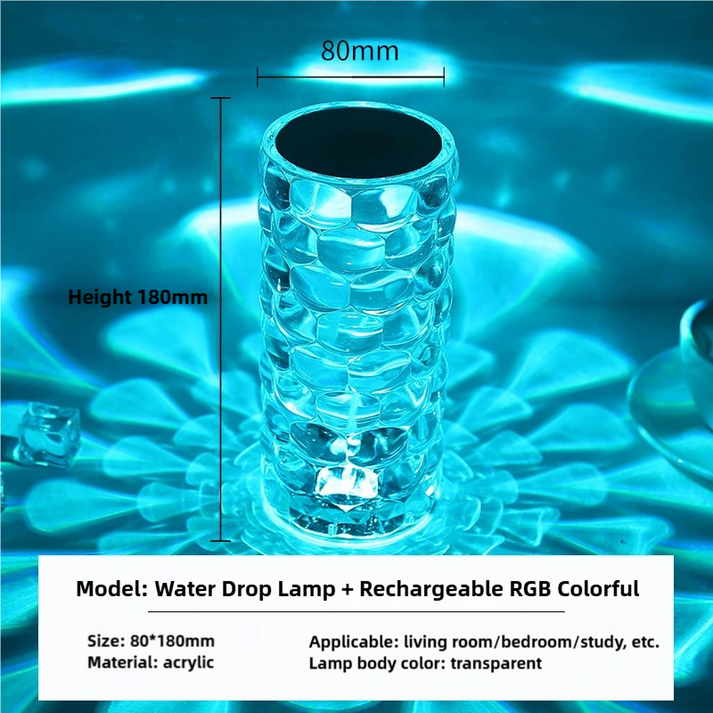 💥Early Promotion of Valentine's Day Gifts💥16-color Crystal Diamond-shaped Remote Control Lamp 💎