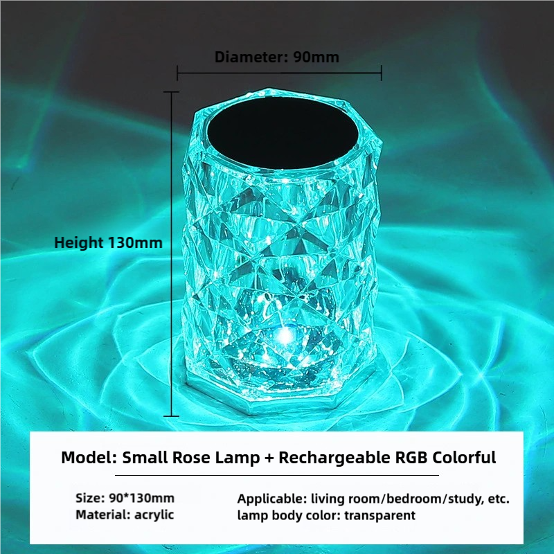 💥Early Promotion of Valentine's Day Gifts💥16-color Crystal Diamond-shaped Remote Control Lamp 💎