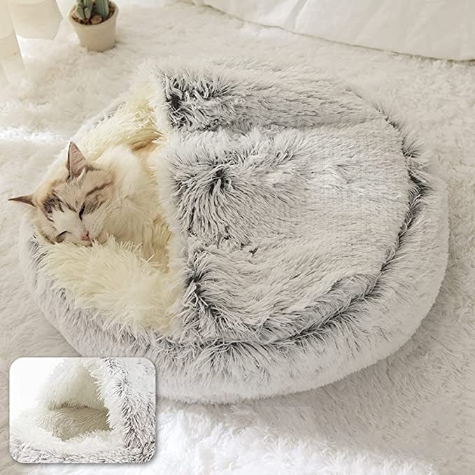 💥 40% Off Best-selling in Winter 💥Furry Pet Sleeping Nest for Autumn and Winter 🐾💤