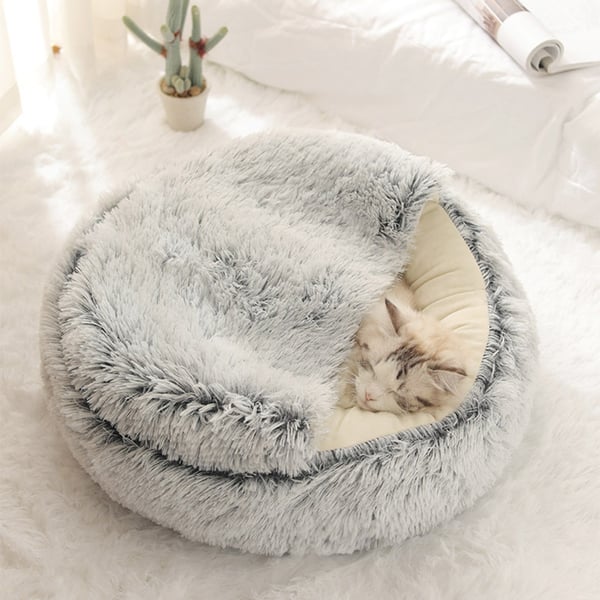 💥 40% Off Best-selling in Winter 💥Furry Pet Sleeping Nest for Autumn and Winter 🐾💤
