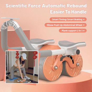 💥New Year's Sale 60% OFF💥Automatic Rebound Abdominal Wheel (With Kneeling Pad As A Gift)