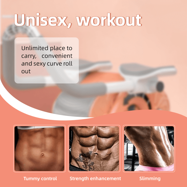 💥New Year's Sale 60% OFF💥Automatic Rebound Abdominal Wheel (With Kneeling Pad As A Gift)