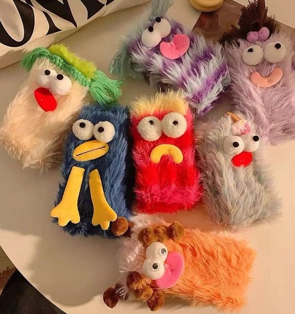 Sale-Warm Cozy Fluffy Cartoon Monster Socks