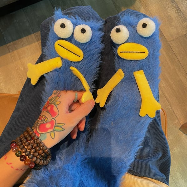 Sale-Warm Cozy Fluffy Cartoon Monster Socks