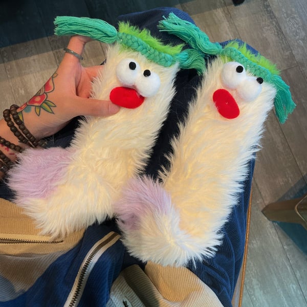 Sale-Warm Cozy Fluffy Cartoon Monster Socks