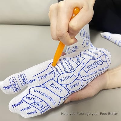 💥New Year's Sale 60% OFF💥Reflexology Chart Socks with Trigger Point Massage Tool 🧦