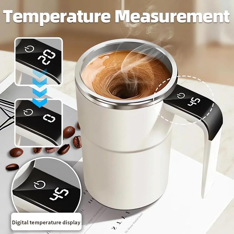 💥New Year's Sale 60% OFF💥Charging Type Intelligent Automatic Magnetic Electric Stirring Cup with Temperature Display