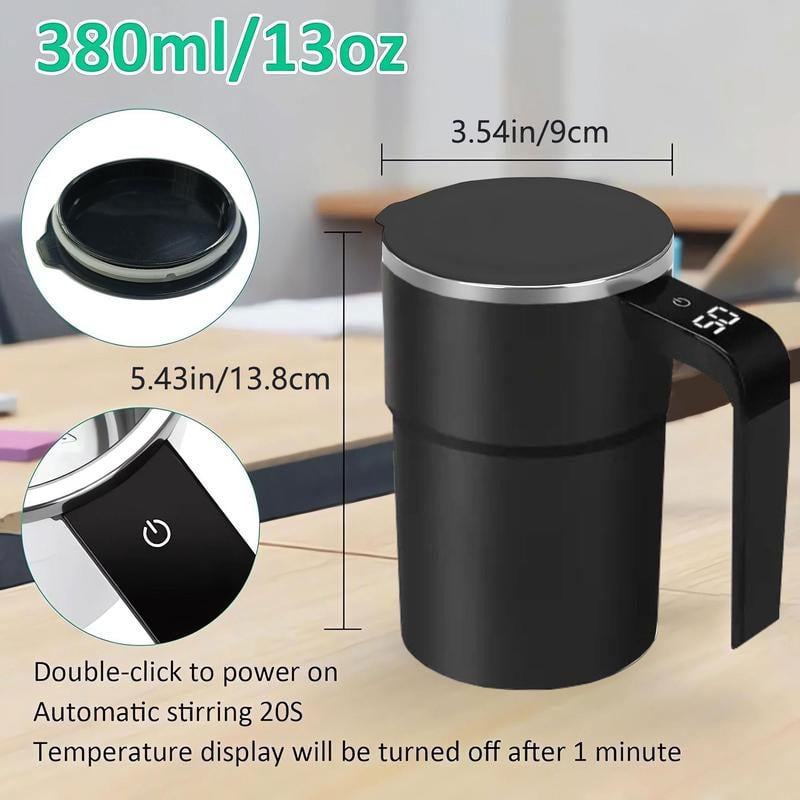💥New Year's Sale 60% OFF💥Charging Type Intelligent Automatic Magnetic Electric Stirring Cup with Temperature Display
