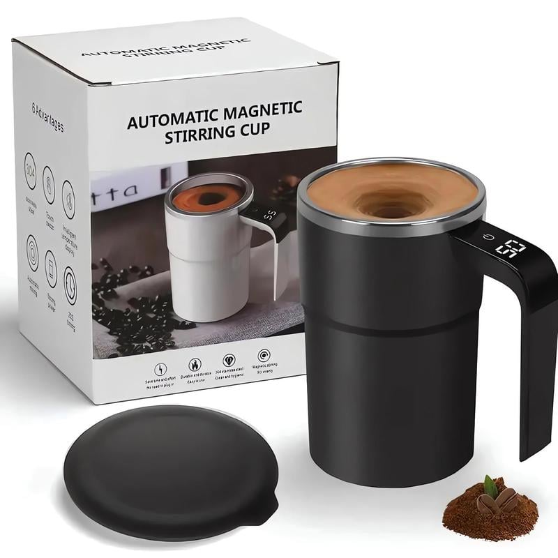 💥New Year's Sale 60% OFF💥Charging Type Intelligent Automatic Magnetic Electric Stirring Cup with Temperature Display