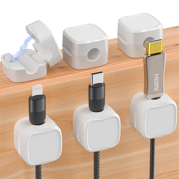 💥New Year's Sale 60% OFF💥Magnetic Cable Clips (6 PCS/Set) 🧲