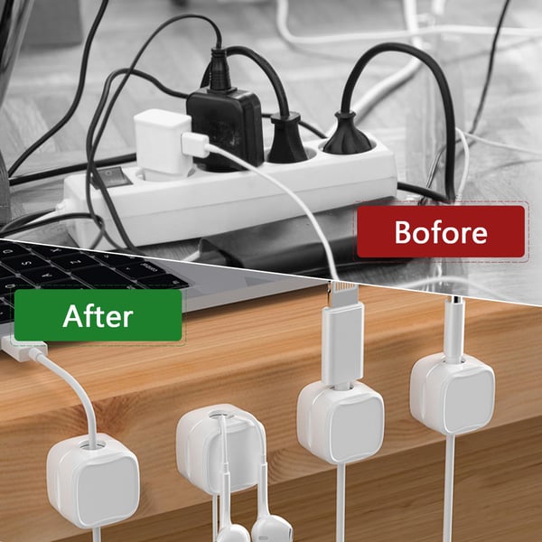 💥New Year's Sale 60% OFF💥Magnetic Cable Clips (6 PCS/Set) 🧲