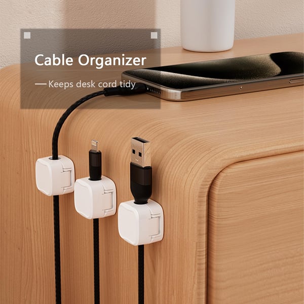 💥New Year's Sale 60% OFF💥Magnetic Cable Clips (6 PCS/Set) 🧲