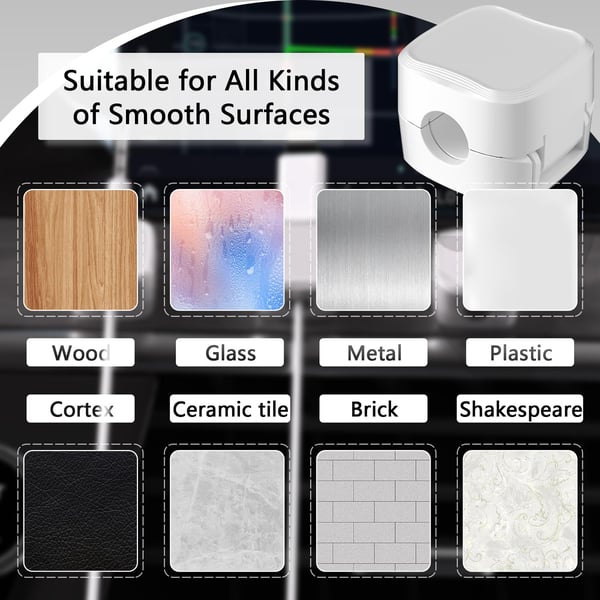 💥New Year's Sale 60% OFF💥Magnetic Cable Clips (6 PCS/Set) 🧲