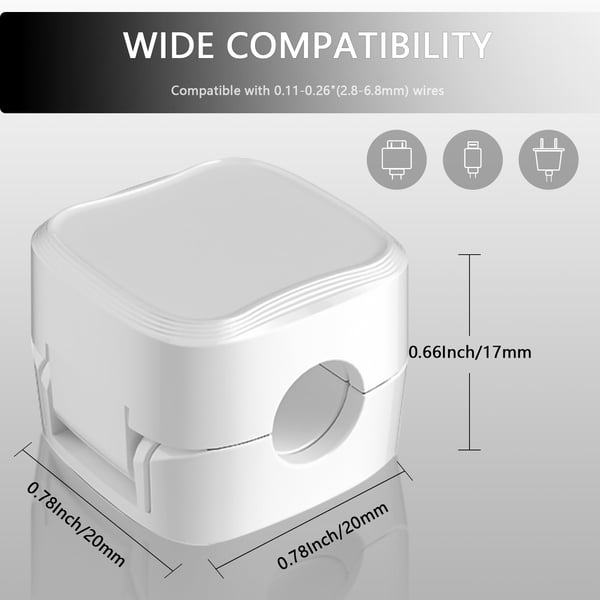 💥New Year's Sale 60% OFF💥Magnetic Cable Clips (6 PCS/Set) 🧲