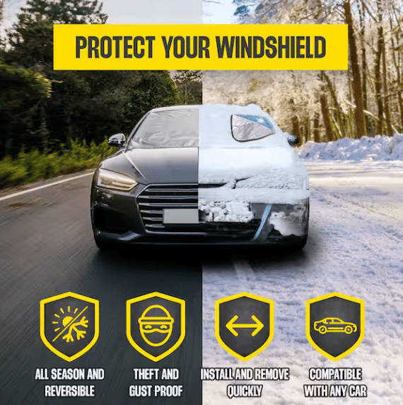 💥New Year's Sale 60% OFF💥Car Sunshade and Snow Shield Cover 🚗