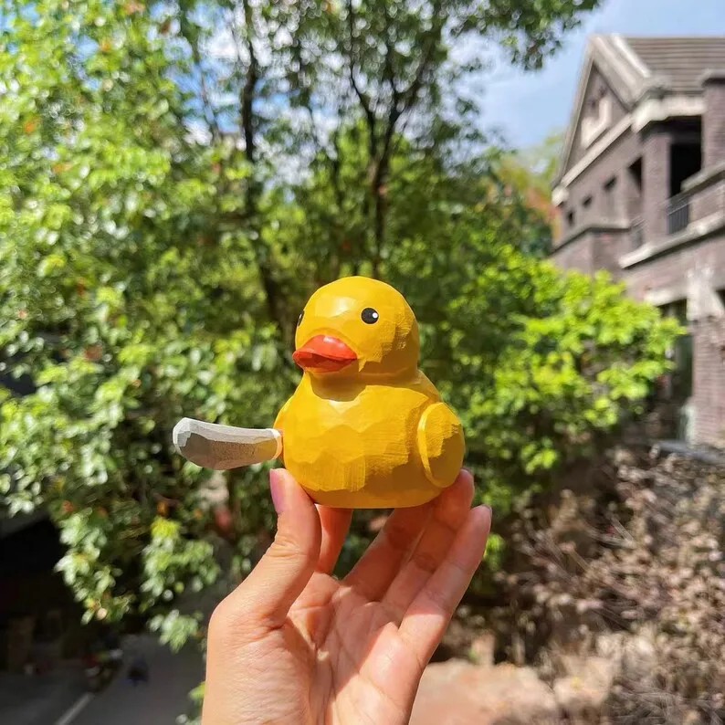 🤣Funny Middle Finger Wooden Duck