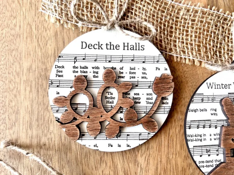 🎅Music Sheet Christmas Ornament