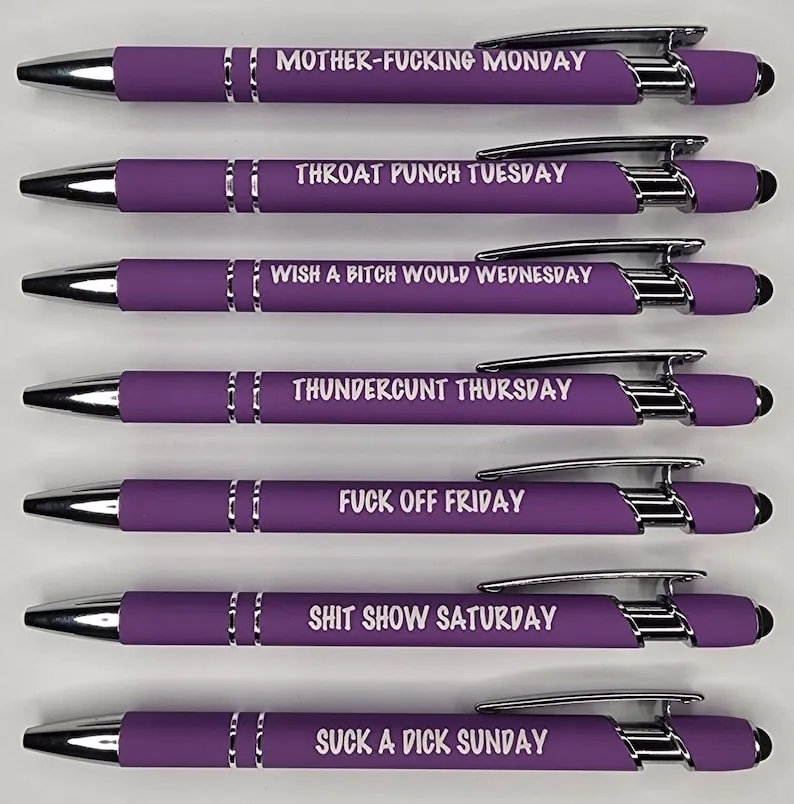 🌈Weekly Mood Ballpoint Pen Set (7 pcs)