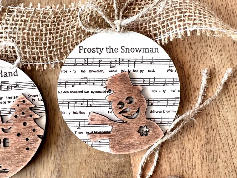 🎅Music Sheet Christmas Ornament