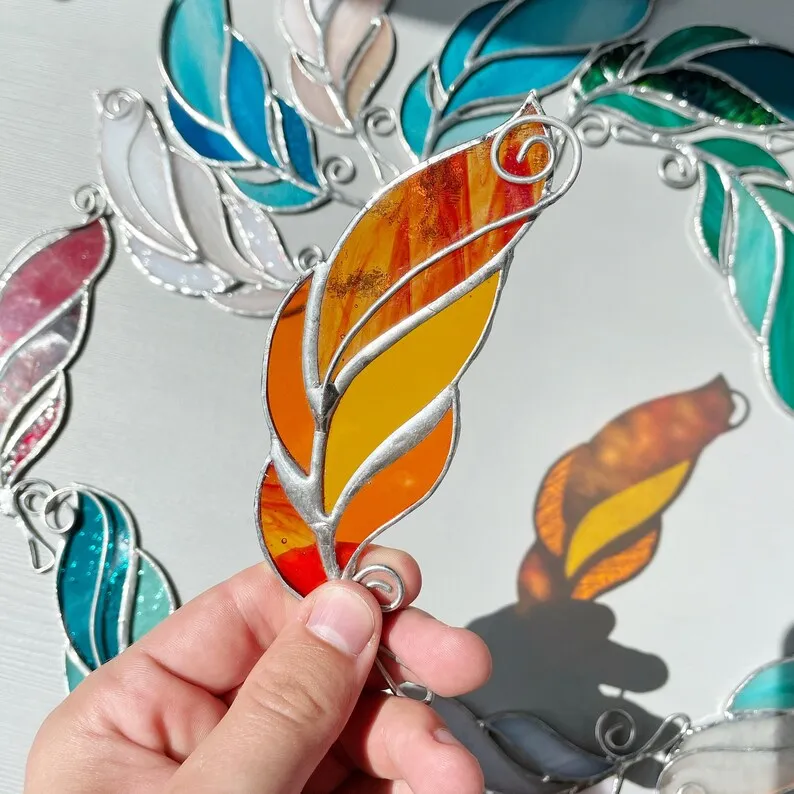 Feather Suncatcher Ornament