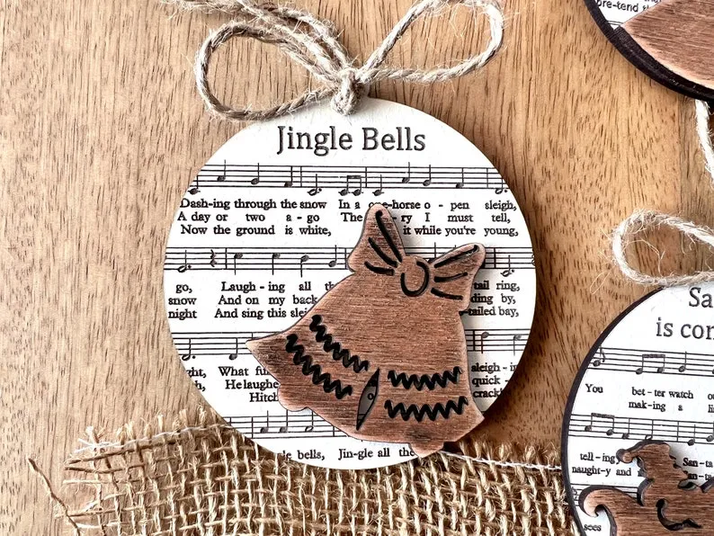 🎅Music Sheet Christmas Ornament