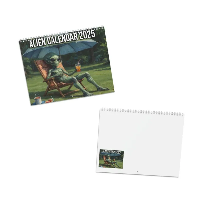 👽Funny Alien Wall Calendar 2025