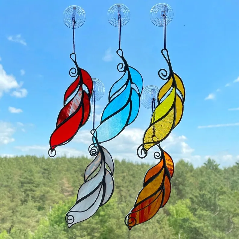 Feather Suncatcher Ornament